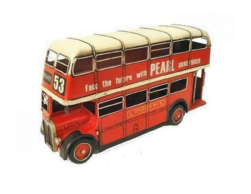 Timplate Gift's TPGJLBS720SNRW DOUBLE DECKER LONDON BUS 1940 1:18 Modellino