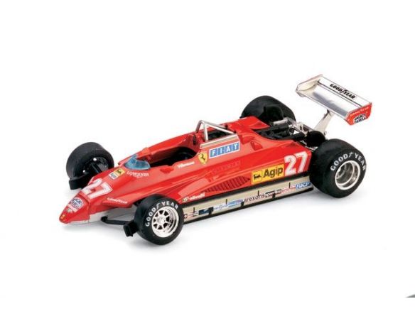 Brumm BM0267 FERRARI 126 C2 G.VILLENEUVE 1982 N.27 2nd S.MARINO GP 1:43 Modellino