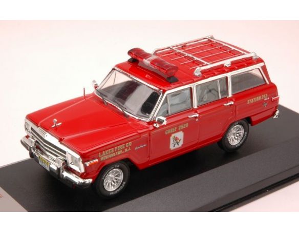 PremiumX PRD115 JEEP WAGONEER NEW JERSEY LAKES FIRE 1989 1:43 Modellino