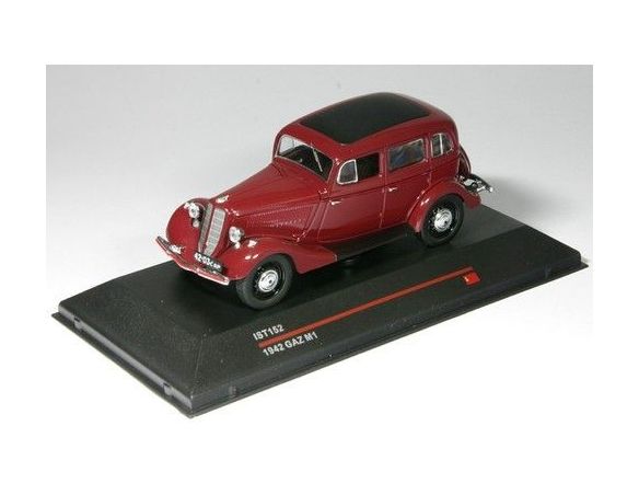 IST Models IST152 GAZ M1 1942 DARK RED 1:43 Modellino