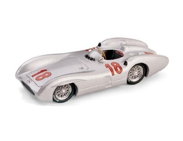 Brumm BM0280 MERCEDES W 196 M.FANGIO 1954 N.18 FRANCE GP WORLD CHAMPION 1:43 Modellino