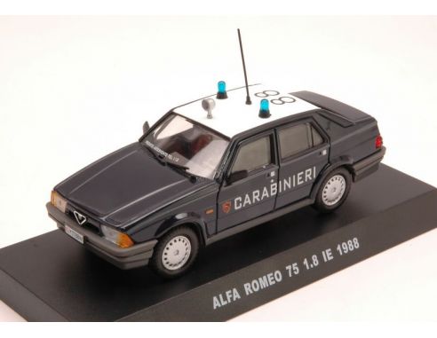 Modellino EDI223579 A.ROMEO 75 1.8 IE 1988 CARABINIERI CUPOLA BLISTER 1:43 Modellino