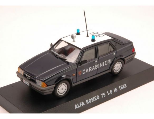 Modellino EDI223579 A.ROMEO 75 1.8 IE 1988 CARABINIERI CUPOLA BLISTER 1:43 Modellino