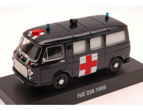 Modellino EDI223582 FIAT 238 1969 AMBULANZA CARABINIERI CUPOLA BLISTER 1:43 Modellino