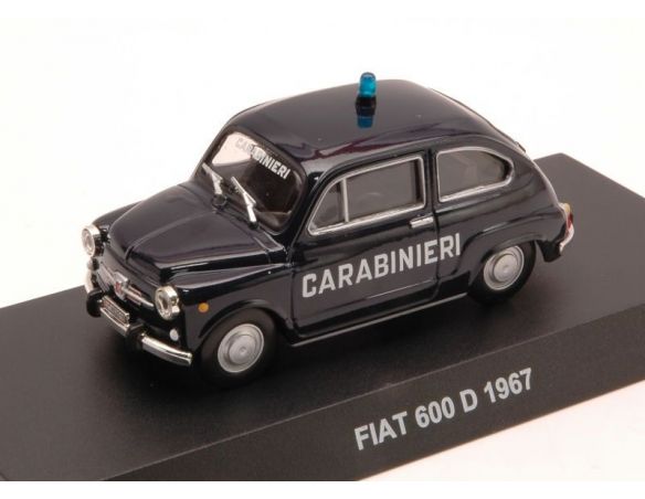 Modellino EDI223624 FIAT 600 D 1967 CARABINIERI CUPOLA BLISTER 1:43 Modellino