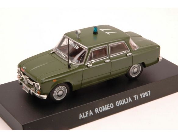 Modellino EDI223660 A.ROMEO GIULIA TI 1967 CARABINIERI CUPOLA BLISTER 1:43 Forze dell'Ordine