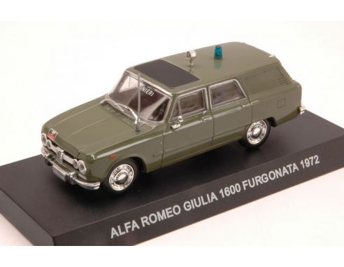 Modellino EDI223746 A.ROMEO GIULIA 1600 FURGONATA 1972 CARABINIERI CUPOLA BLISTER 1:43 Forze dell'Ordine