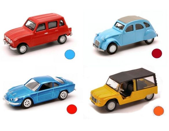 Mondo Motors MM53167 R4/R5/R8/MEHARI/2CV/ALPINE ASS.1:43 Pz.24 Modellino