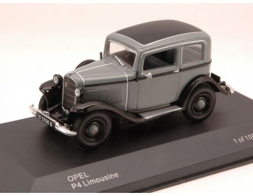 White Box WBS0023 OPEL P4 LIMOUSINE 1935-37 GREY/BLACK 1:43 Auto d'Epoca