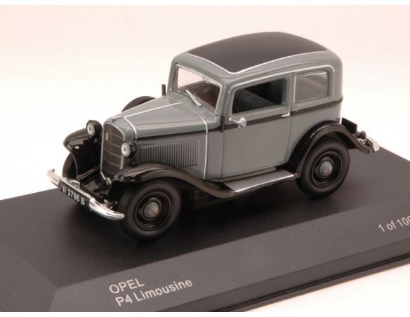 White Box WBS0023 OPEL P4 LIMOUSINE 1935-37 GREY/BLACK 1:43 Auto d'Epoca