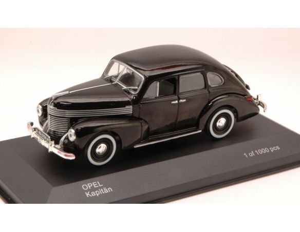White Box WBS0021 OPEL KAPITAN MK1 1a SERIE BERLINA BLACK 1:43 Modellino