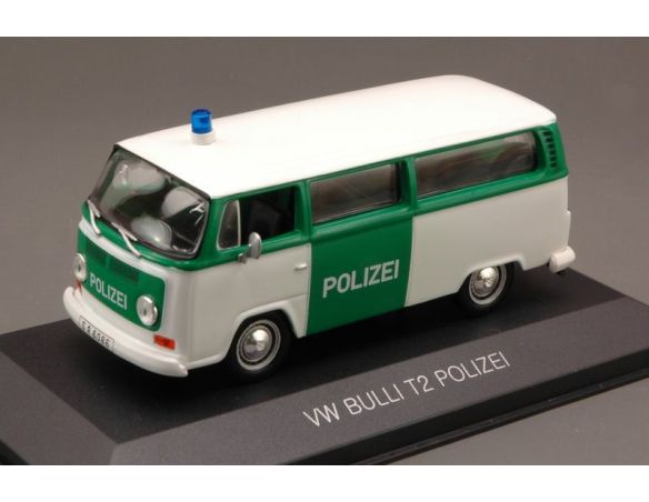 White Box WBS0015 VW T2 BUS POLIZEI 1:43 Modellino