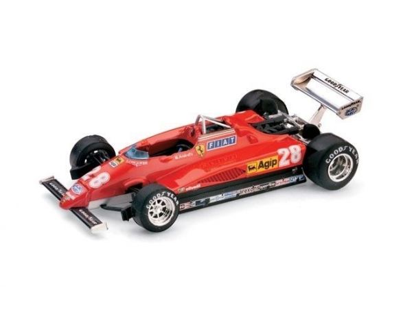 Brumm BM0288 FERRARI 126 C2 M.ANDRETTI 1982 N.28 3rd ITALY GP 1:43 Modellino