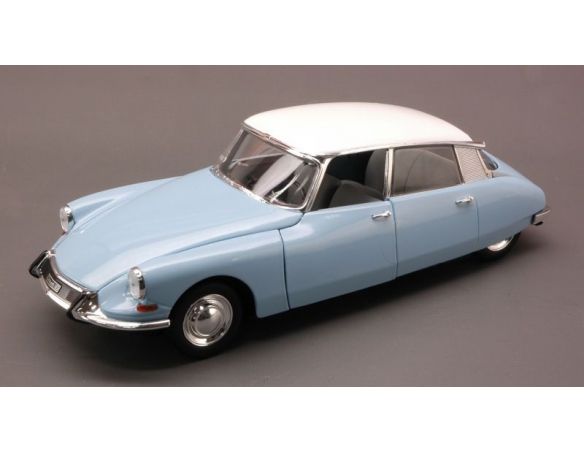 White Box WB124013 CITROEN ID 19 1963 LIGHT BLUE/WHITE 1:24 Modellino