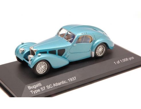 White Box WB037 BUGATTI 57 SC ATLANTIC 1937 LIGHT BLUE METALLIC 1:43 Modellino