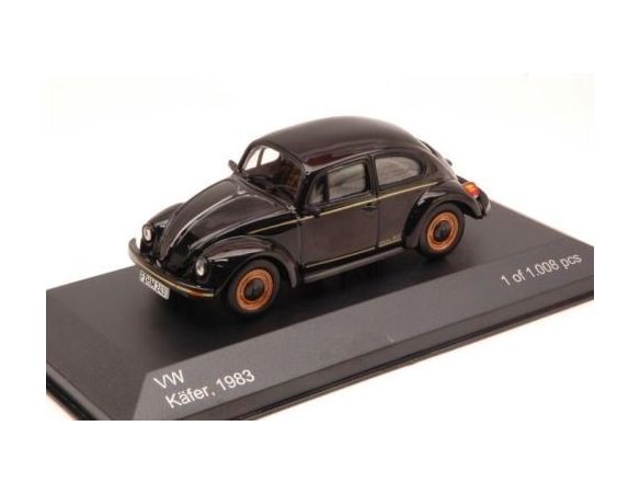 White Box WB036 VW KAFER 1983 BLACK 1:43 Modellino