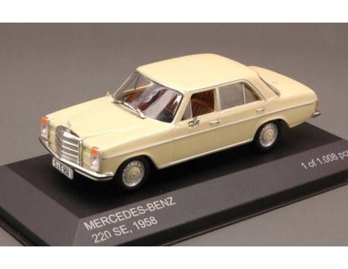 White Box WB009 MERCEDES 220 SE 1961-65 CREAM 1:43 Modellino