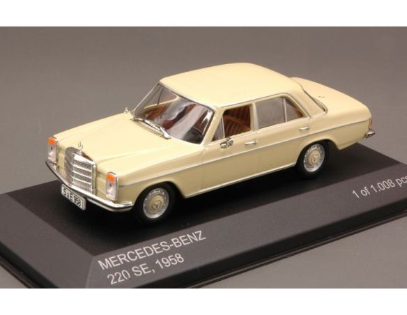 White Box WB009 MERCEDES 220 SE 1961-65 CREAM 1:43 Modellino