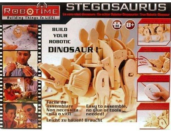 PRODUTTORI VARI RBT9103 STEGOSAURUS KIT cm 23 Modellino