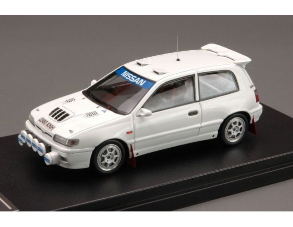 Hpi Racing HPI8499 NISSAN PULSAR (SUNNY) GTI-R TEST CAR 1991 WHITE 1:43 Modellino