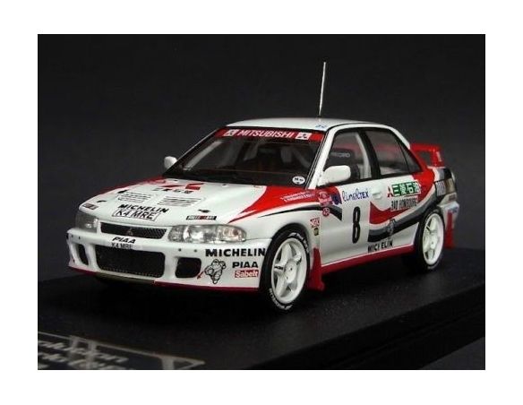 Hpi Racing HPI8541 MITSUBISHI LANCER EVOLUTION N.8 4th MONTECARLO 1993 ERIKSSON-PARMAN 1:43 Modellino