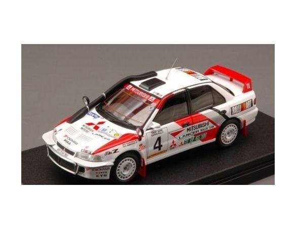 Hpi Racing HPI8544 MITSUBISHI LANCER N.4 2nd SAFARI 1994 SHINOZUKA-KUUKKALA 1:43 Modellino