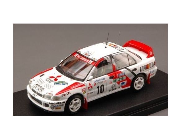 Hpi Racing HPI8547 MITSUBISHI LANCER N.10 WINNER SWEDISH 1995 ERIKSSON-PARMANDER 1:43 Modellino