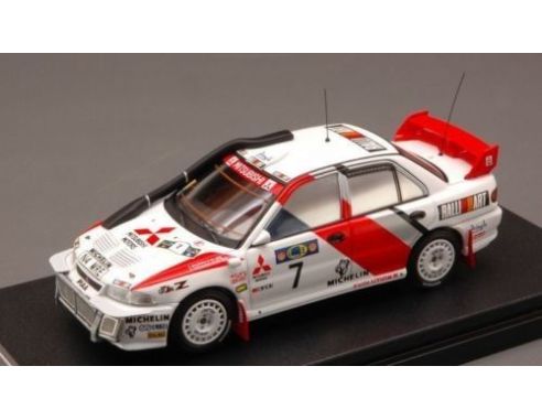 Hpi Racing HPI8551 MITSUBISHI LANCER EVO III N.7 WINNER SAFARI 1996 MAKINEN-ARJANNE 1:43 Modellino