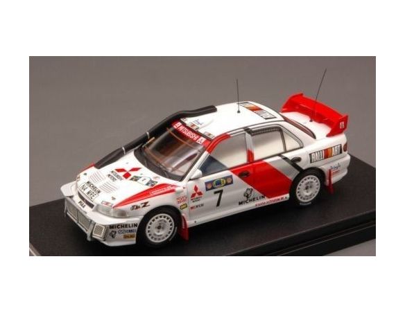 Hpi Racing HPI8551 MITSUBISHI LANCER EVO III N.7 WINNER SAFARI 1996 MAKINEN-ARJANNE 1:43 Modellino