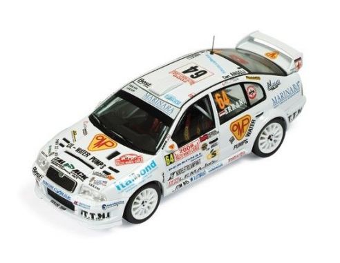 Ixo model RAM312 SKODA OCTAVIA WRC N.64 CASADIO/ERRANI M.CARLO 2008 1:43 Modellino