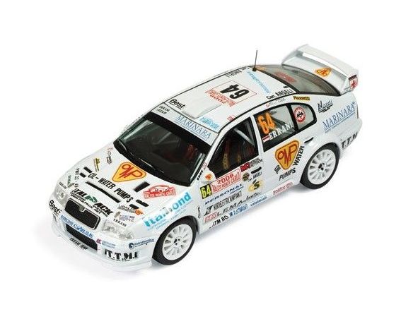 Ixo model RAM312 SKODA OCTAVIA WRC N.64 CASADIO/ERRANI M.CARLO 2008 1:43 Modellino