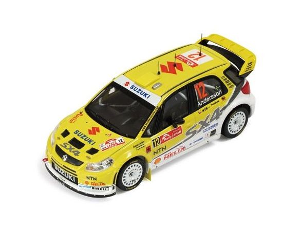 Ixo model RAM346 SUZUKI SX4 N.12 JAPAN 2008 ANDERSSON-ANDERSSON 1:43 Modellino