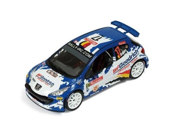 Ixo model RAM349 PEUGEOT 207 N.17 YPRES 2008 1:43 Modellino