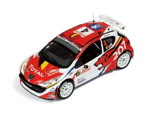 Ixo model RAM363 PEUGEOT 207 N.4 2nd M.CARLO'09 1:43 Modellino