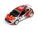 Ixo model RAM363 PEUGEOT 207 N.4 2nd M.CARLO'09 1:43 Modellino