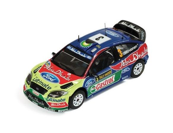 Ixo model RAM407 FORD FOCUS WRC N.3 WINNER SWEDEN 2010 HIRVONEN-LEHTINEN 1:43 Modellino