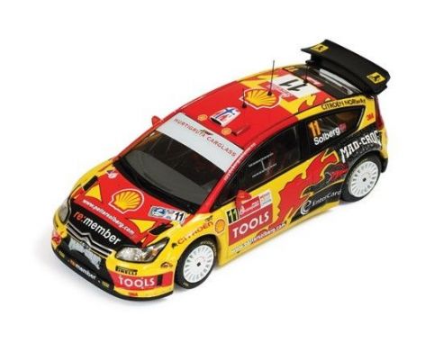 Ixo model RAM413 CITROEN C4 WRC N.11 2nd CORONA MEXICO RALLY 2010 MILLS-SOLBERG 1:43 Modellino