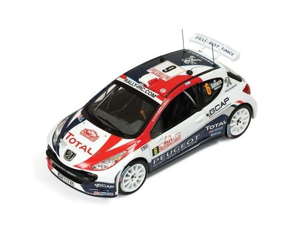Ixo model RAM421 PEUGEOT 207 S2000 N.6 4th RALLY M.CARLO 2010 RENUCCI-SARRAZIN 1:43 Modellino