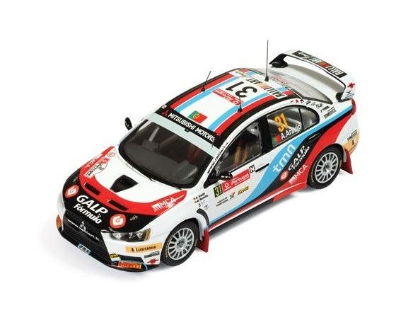 Ixo model RAM435 MITSUBISHI LANCER EVO X N.31 PORTUGAL 2010 1:43 Modellino