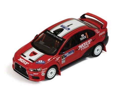 Ixo model RAM452 MITSUBISHI LANCER EVO X N.1 RALLY HOKKAIDO 2010  MURPHY-TAGUCHI 1:43 Modellino