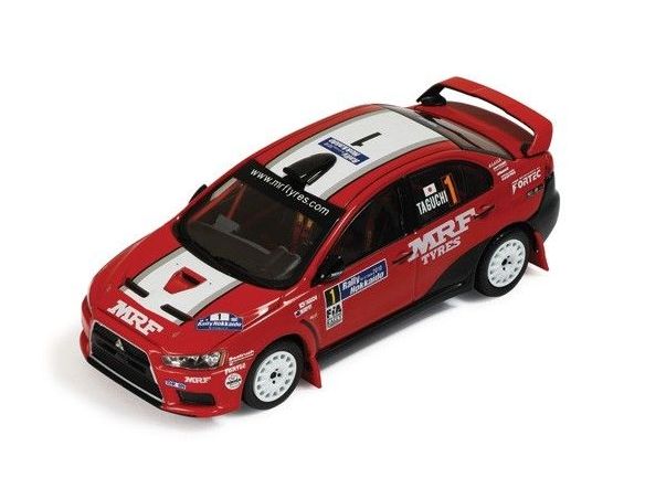 Ixo model RAM452 MITSUBISHI LANCER EVO X N.1 RALLY HOKKAIDO 2010  MURPHY-TAGUCHI 1:43 Modellino