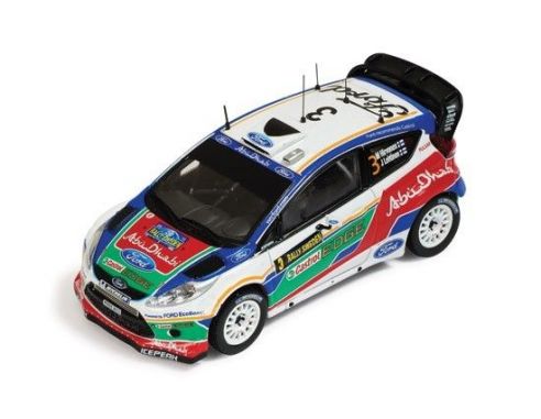 Ixo model RAM473 FORD FIESTA RS WRC N.3 WINNER SWEDEN RALLY 2011 LEHTINEN-HIRVONEN 1:43 Modellino