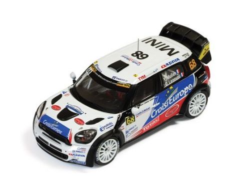 Ixo model RAM518 MINI JOHN COOPER WORKS N.68 14th RALLY DE FRANCE MULLER-LENEVEU 1:43 Modellino