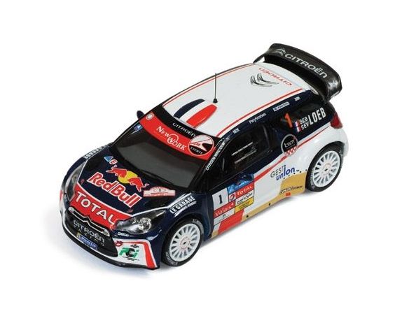 Ixo model RAM532 CITROEN DS3 WRC N.1 WINNER RALLY DU CHABLAIS 2013 S.LOEB-S.LOEB 1:43 Auto Rally