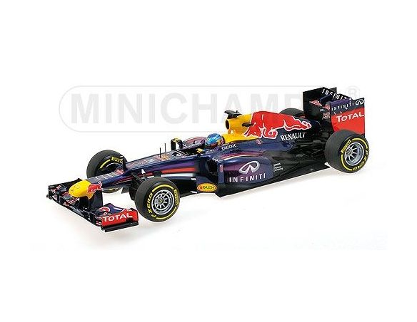 Minichamps 110130071 RED BULL SEBASTIAN VETTEL SHOWCAR 2013 FORMULA 1 SCALA 1/18