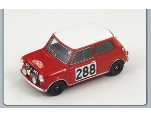 Spark Model S1187 MORRIS COOPER N.288 3rd MONTE CARLO RALLY 1963 AALTONEN/AMBROSE 1:43 Modellino