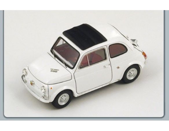 Spark Model S1310 ABARTH 595 SS 1966 WHITE 1:43 Modellino