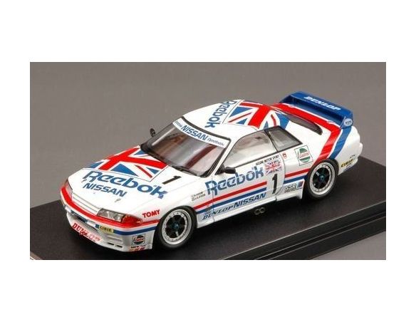 Hpi Racing HPI8605 REEBOK SKYLINE GT-R N.1 JTC WEST JAPAN 1990 1:43 Modellino