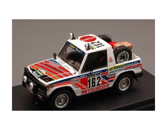 Hpi Racing HPI8878 MITSUBISHI PAJERO N.162 14th PARIS-DAKAR 1983 DEBUSSY-DELAVAL 1:43 Modellino