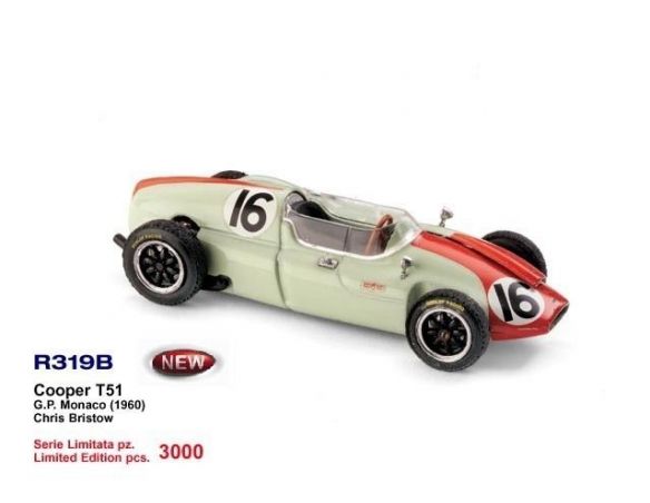 Brumm R319B COOPER T51'60 GP MONACO BRISTOW 1/43 Modellino